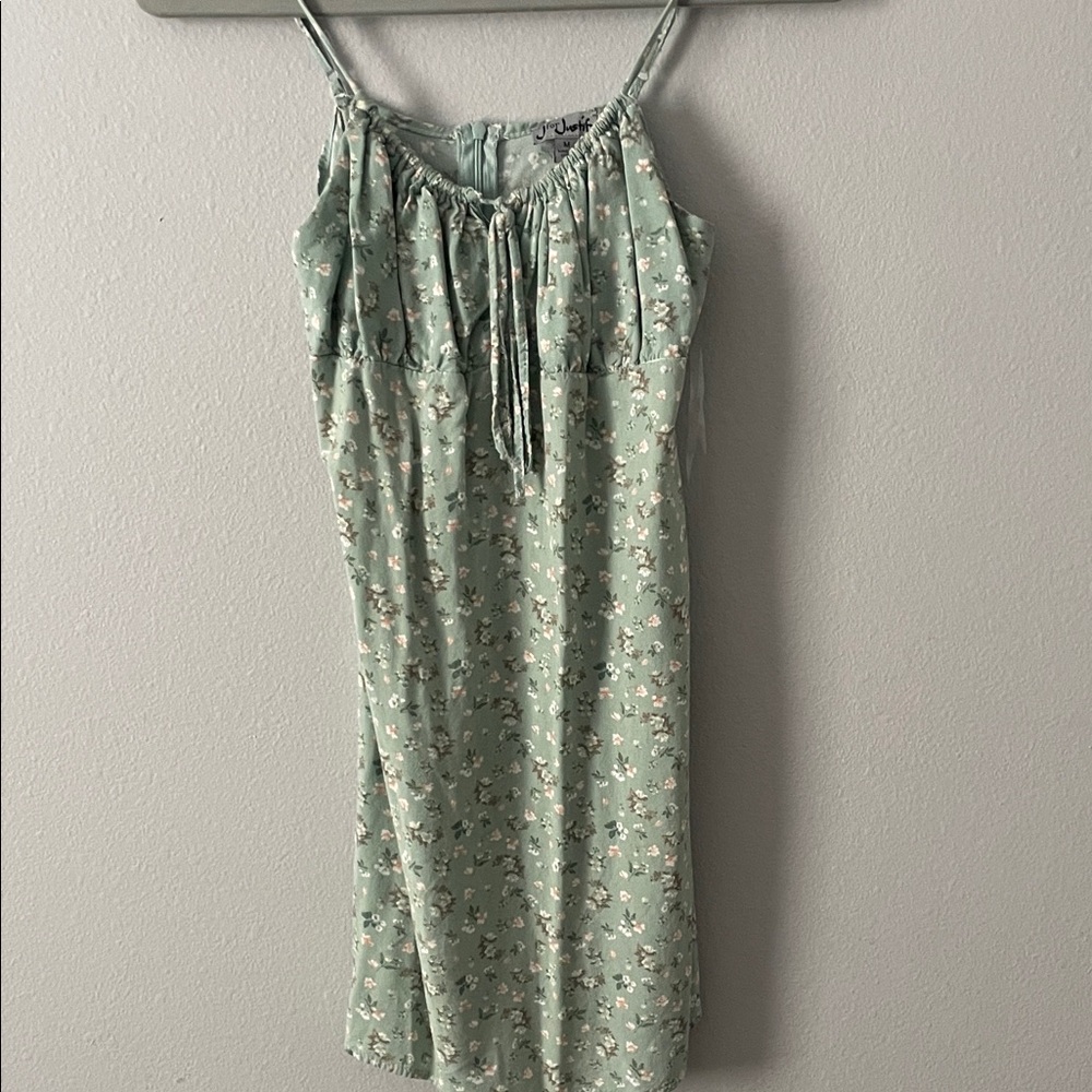 Justify Mint Floral Dress